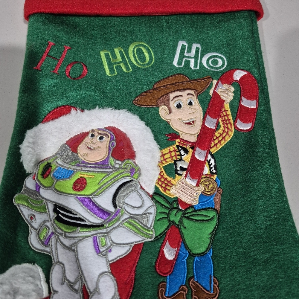 Disney Parks Toy‎ Story Stocking Christmas Buzz Woody Santa - Picture 2 of 4